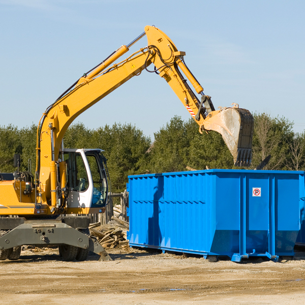 are there any restrictions on where a residential dumpster can be placed in High Island Texas